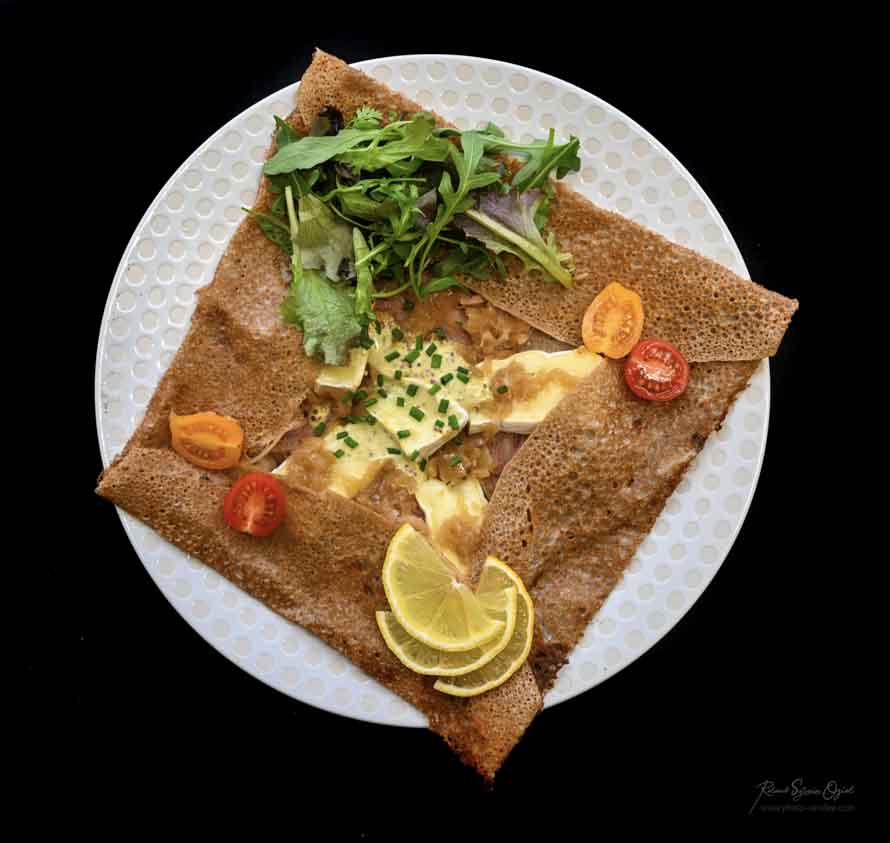 Photographie culinaire professionnel pour les crêperies
