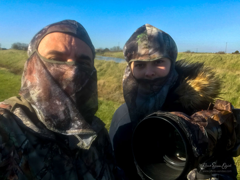 Stage de photo animaliière en tenue de camouflage