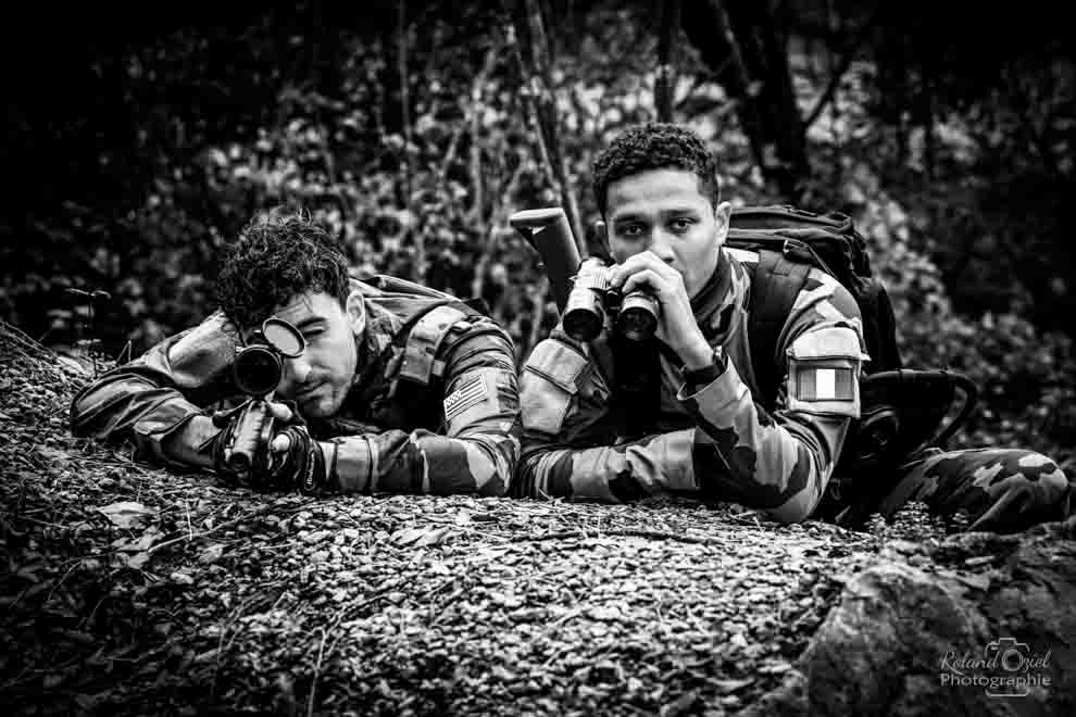 Photo noir et blanc réalisée par le photographe de airsoft