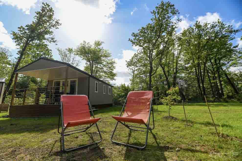 Photo de la terrasse de mobil-home een vendée