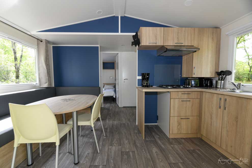 Photo de la pièce de vie du mobil-home