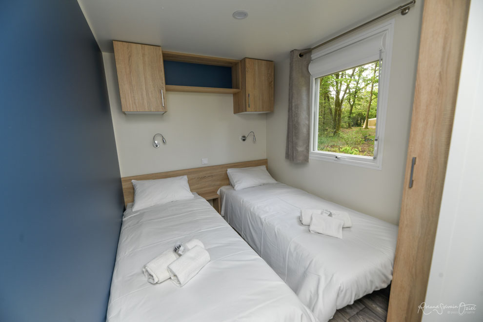 Photo de la chambres des enfants du mobil-home