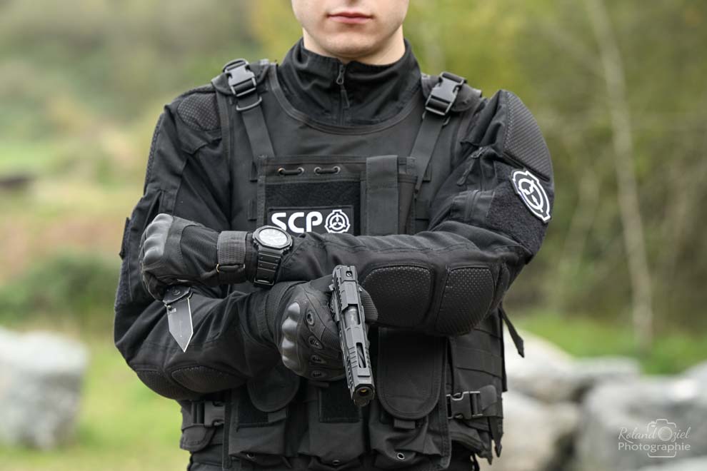Photo en gros plan d&apos;une replique de airsoft