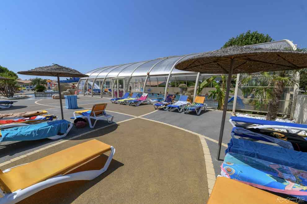 Photo de la terrasse du camping