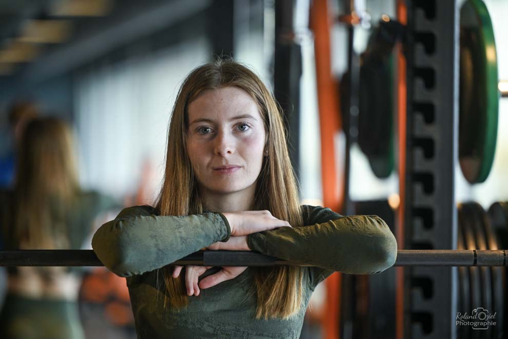 Shooting photo portrait en salle de sport