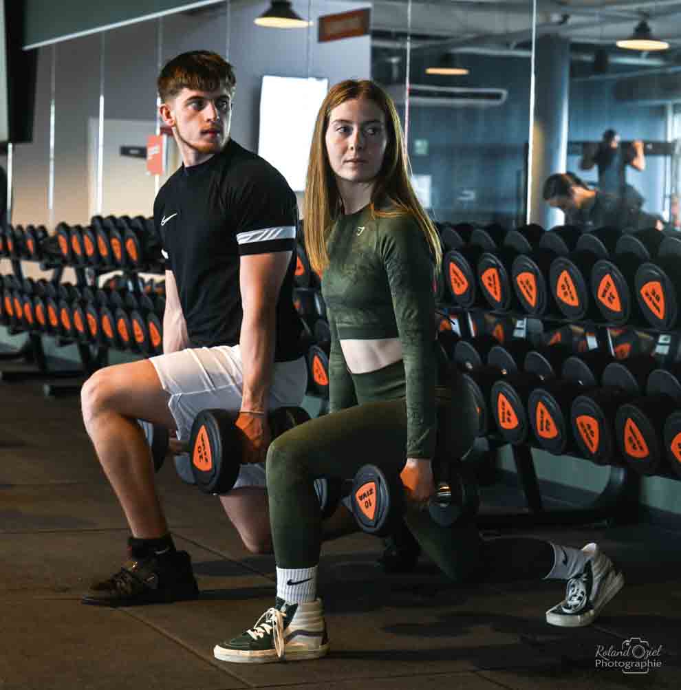 Photographe pour shooting photo en salle de sport