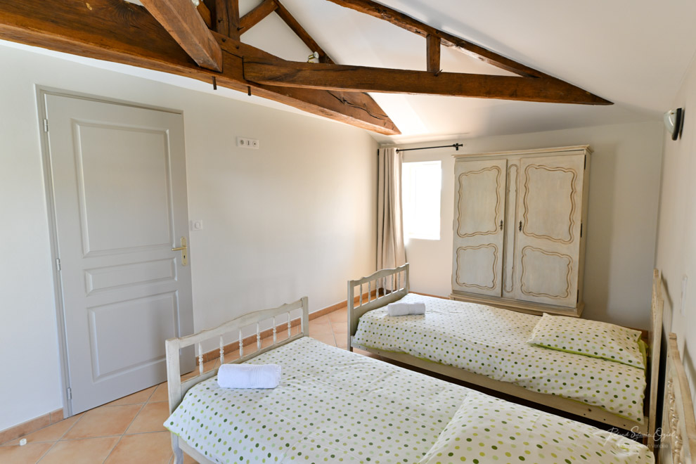 Photo de la chambre 2 lits du gîte