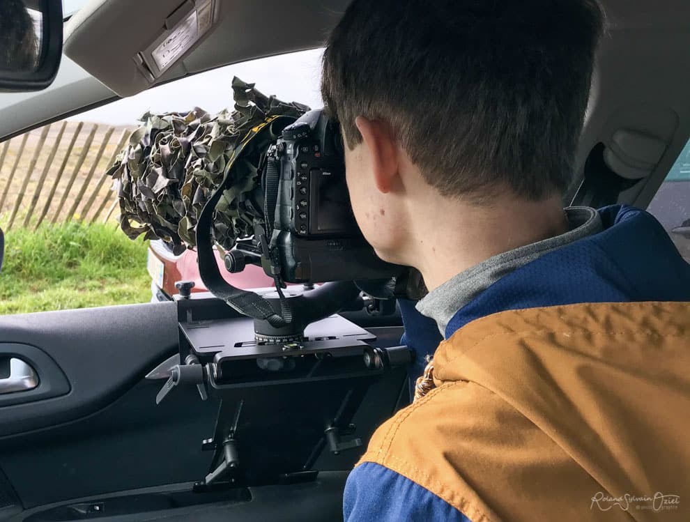 Utilisatiion de la voiture pour prendre des photos 