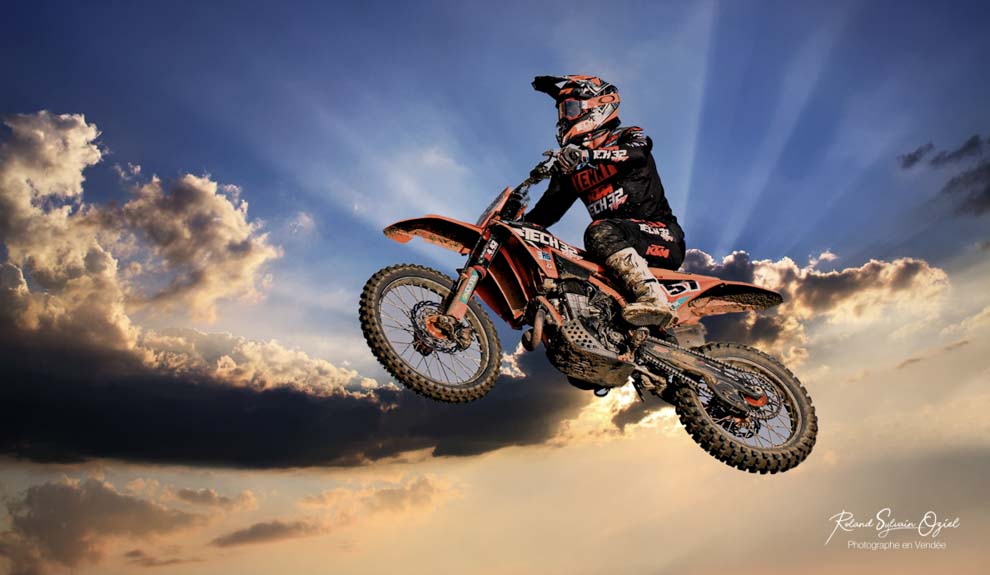 Photographe sportif en motocross pays de la loire