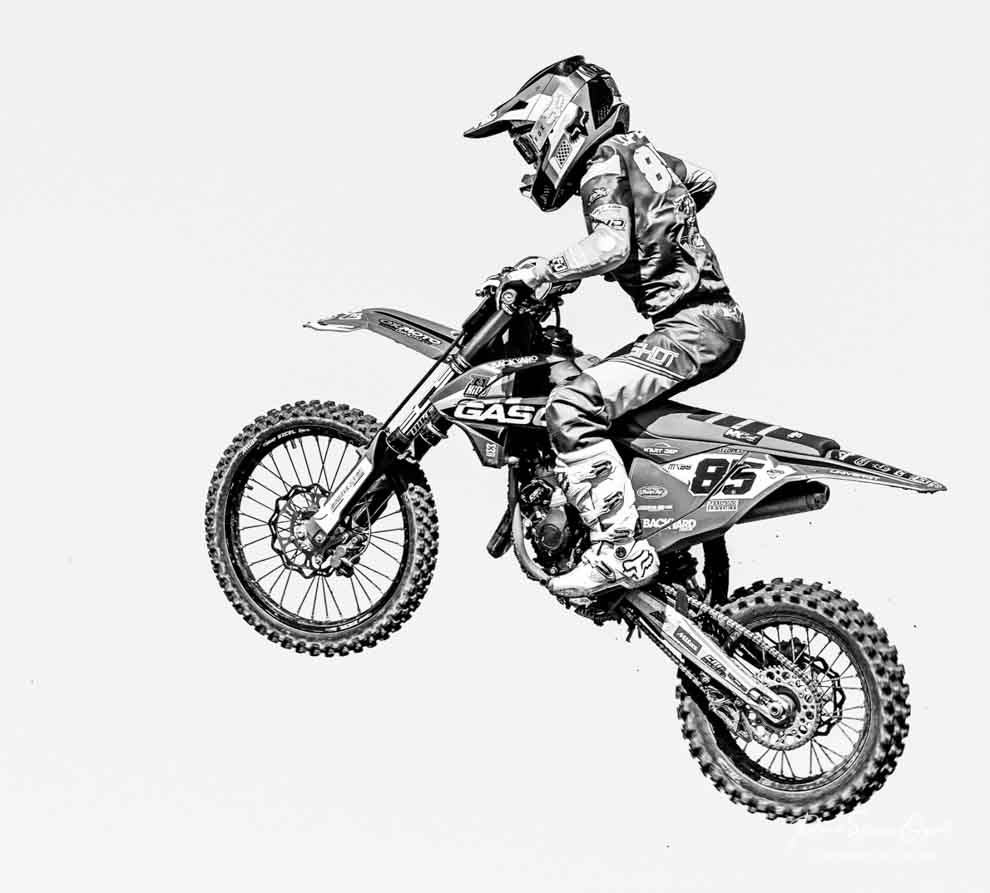 Séance photo de motocross