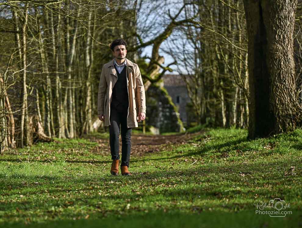Shooting photo dans la forêt