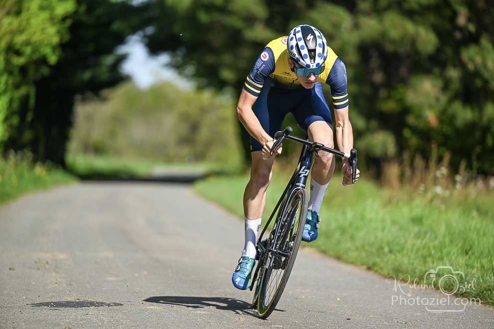Photographe de course à vélo