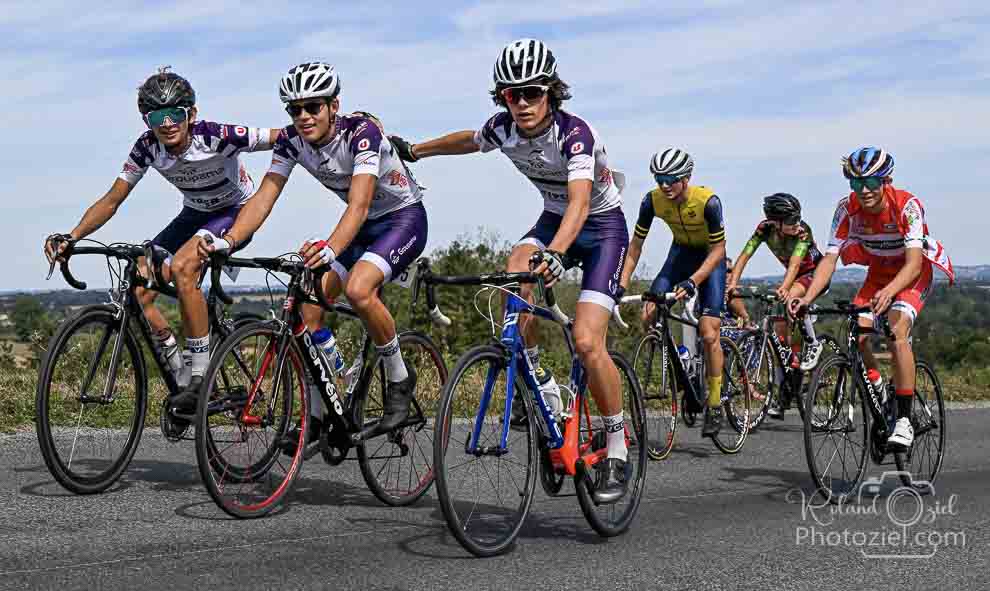 Photographe sportif de course de vélo