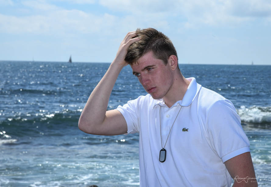 Shooting photo portrait bord de mer