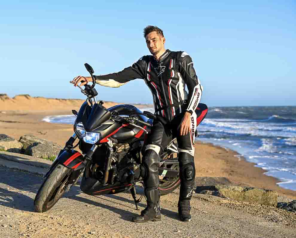 Séance photo de moto