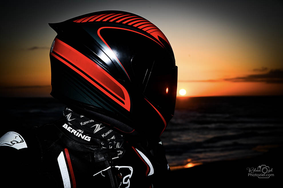 Photo du casque de moto 