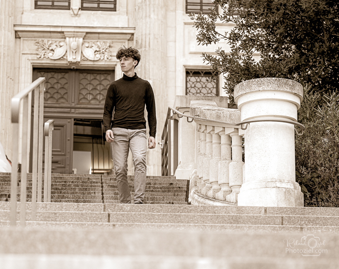 Photo noir et blanc aux sables d&apos;olonne
